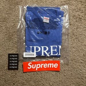 Supreme Royal Blue Tee with White Logo
